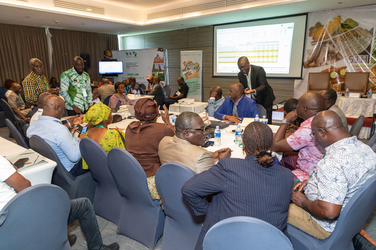 Taat_Africa's tweet photo. The march towards Building a Harmonized Roadmap for Seed Sector Transformation in Côte d’Ivoire accelerates as the ongoing #SeedSummit dissolves into working groups for #Rice, #Fish, #Maize, #Soybean, #Cassava, #Yam, #Sorghum and #Millet under the leadership of the Ivoirian Ministry of Agriculture and Rural Development, the country’s National Center for Agricultural Research (CNRA) and Experts from the #TAAT ecosystem #FeedAfrica #EngageTAAT #TAATinCôtedIvoire @Presidenceci @AfDB_Group @gatesfoundation
