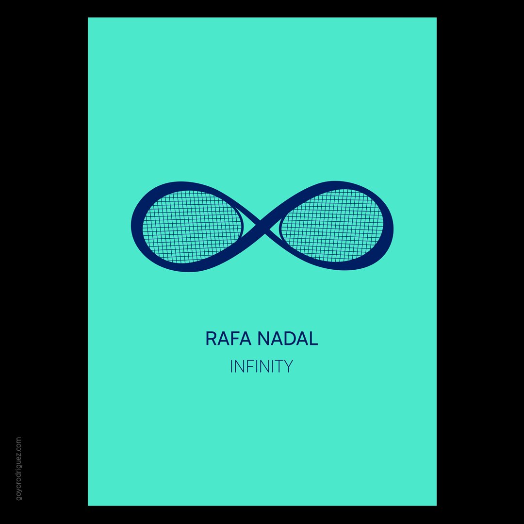 conceptraciones's tweet photo. Nadal.
Infinito.

#RafaNadal  #RafaelNadal  #Tenis  #poster  #adios #posterdesign  #conceptualdesign #minimaldesign #conceptraciones https://t.co/MF5dbCIqdb