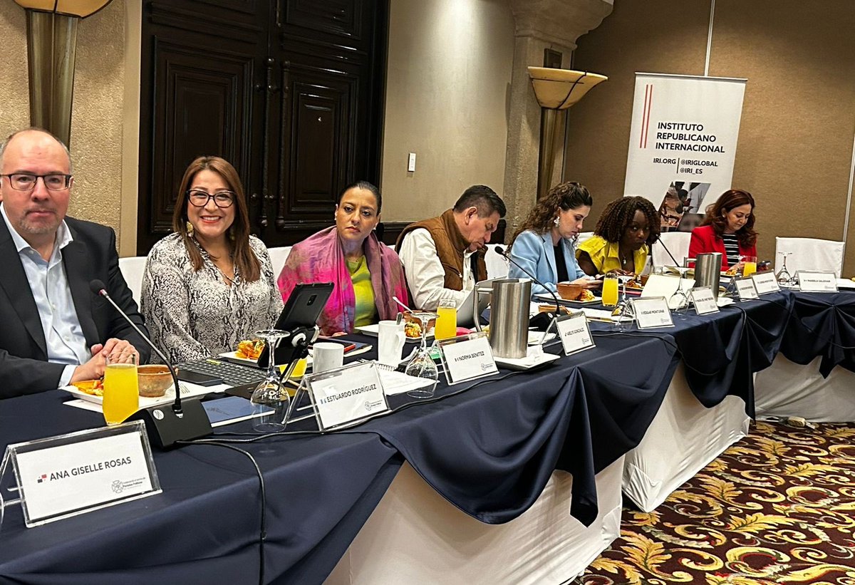 IRI_es's tweet photo. Ayer tuvimos a la Dra. @l_gamboag de la @KeoughGlobalND en el Intercambio Regional de partidos politicos 🇬🇹 🇲🇽 🇵🇦 Expuso sobre el estado de los partidos de la region y las estrategias para una representación eficaz y converso con los dirigentes de partidos para hablar de los casos específicos de cada país.
