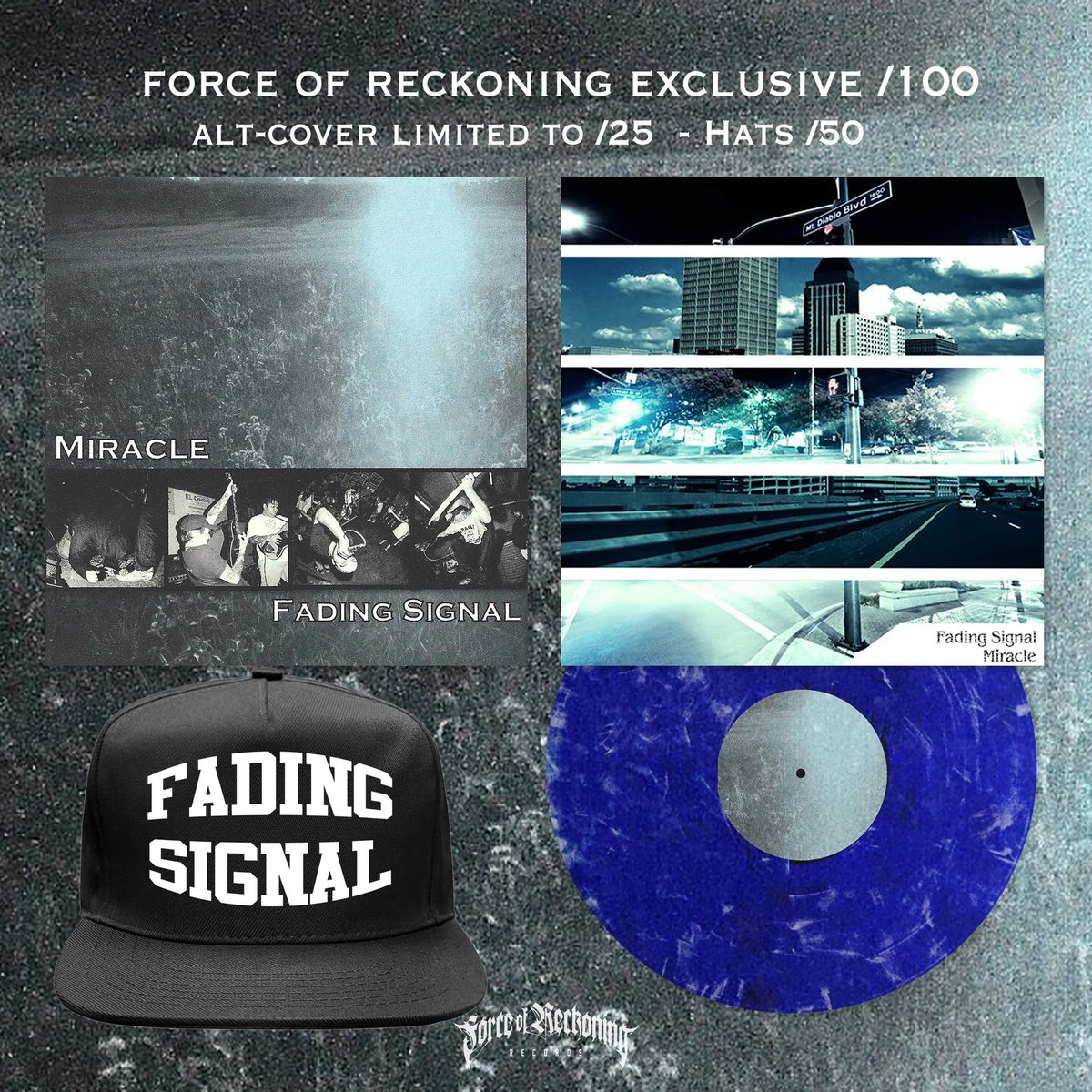 ☆ Force of Reckoning ☆ (@forrecordsnc) on Twitter photo Fading Signal/Miracle split LPs, Alts, and hats are now available in our webstore!
/100 Blue Smoke
/25 Alts
/50 hats
Crank that shit extra loud today!
—
@fadingsignalhc
<a href="/miracle/">Stay the hell off my account!</a>.vhc
@thecomingstrife Fading Signal/Miracle split LPs, Alts, and hats are now available in our webstore!
/100 Blue Smoke
/25 Alts
/50 hats
Crank that shit extra loud today!
—
@fadingsignalhc
<a href="/miracle/">Stay the hell off my account!</a>.vhc
@thecomingstrife
