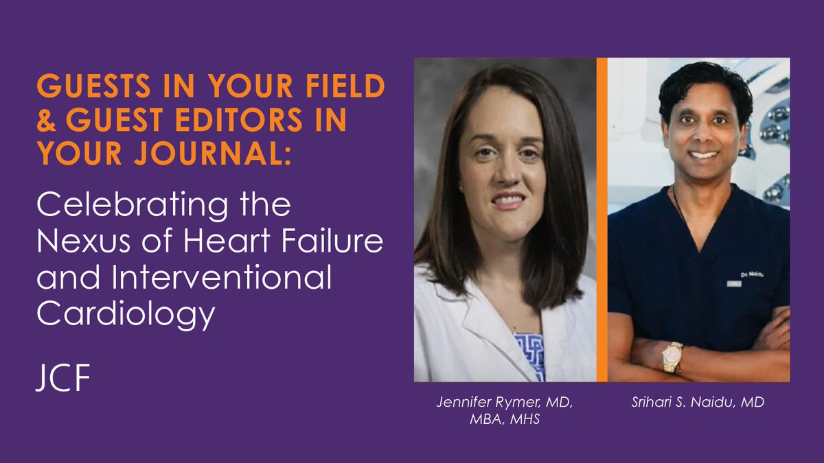 JCardFail's tweet image. Great things happen at the intersection of #FunctionNotFailure &amp;amp; interventional card!

👀 this awesome editors’ page by guest editors &amp;amp; IC ⭐️s @jennifer_rymer &amp;amp; @SrihariNaiduMD in this special edition of #JCF celebrating the nexus of HF &amp;amp; IC!

🔗bit.ly/4dK8x2S