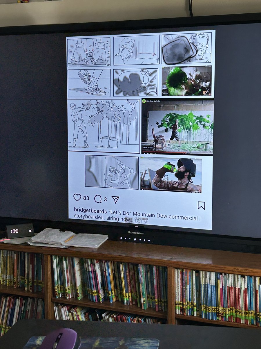 djperlow's tweet photo. 6th grade students are creating storyboards before working on their PSA videos on Digital Citizenship. Thanks to @BridgetBoards, an expert in this field &amp; a friend of @Mottola_Science! She shared how storyboards are transformed from paper to video @DiGENLTech @WHGWashington https://t.co/oT7R4sDEdq
