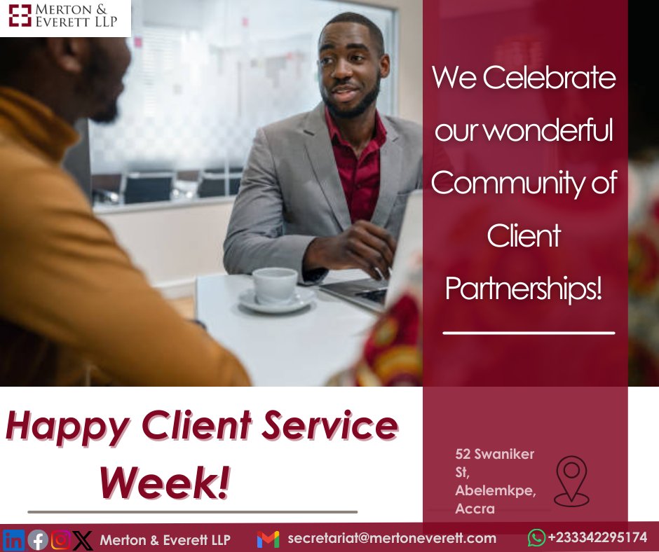 MertonEverett's tweet photo. This week, @MertonEverett celebrates the people, families, and businesses who trust us with your most important legal matters.
Thank you for trusting us!
Your confidence in us inspires our excellence!
#AboveandBeyond
#CSW
#ClientServiceWeek https://t.co/ZgQ1Ra9l9i