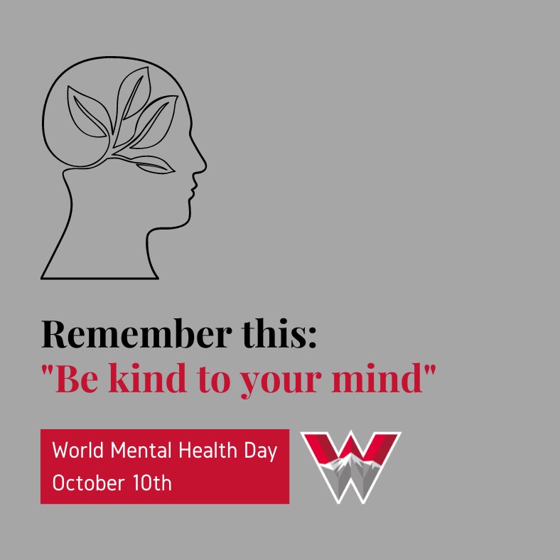 Today and everyday, be kind to your mind 🌟 
We are here for you ❤️ 

#GoMountaineers #7723ft #OurSideOfTheMountain