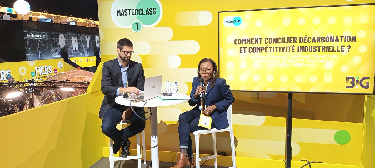 Maintenant #BIG10 Masterclass "Comment concilier #décarbonation et #compétitivité industrielle?" avec Natacha Lestrade de notre équipe développement commercial et Baptiste Usquin, PDG <a href="/WagaEnergy/">Waga Energy</a>

<a href="/Bpifrance/">Bpifrance</a> <a href="/regiongrandest/">Région Grand Est</a>