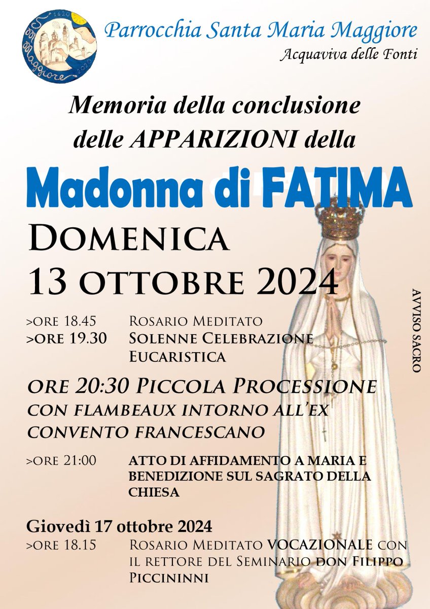 minatale's tweet photo. Ricordando la conclusione delle apparizioni a Fatima... https://t.co/aYAFxehj9Q