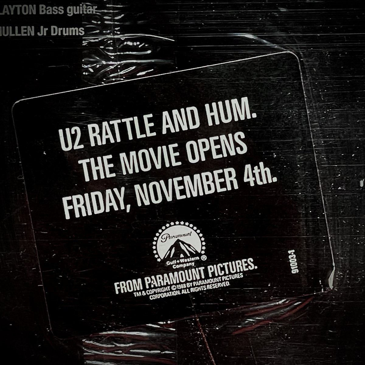 LanceASchart's tweet photo. Happy 36th birthday to @U2's #U2RattleAndHum double album and film soundtrack.
Looking forward to celebrating @PJoanou's legendary documentary film on 11/4/24, too! https://t.co/WJBuKnKa9A