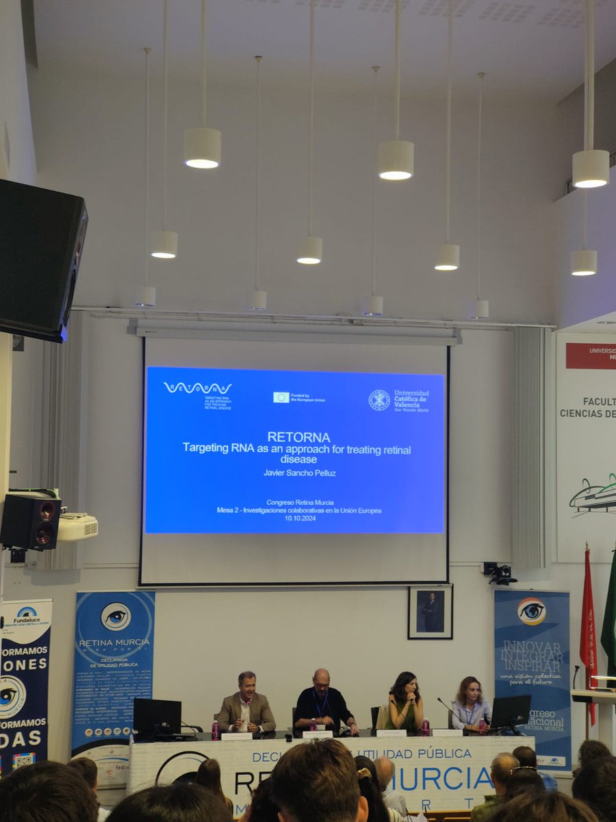 Retorna_EU's tweet photo. #CongresoRetinaMurcia

Ha sido un placer para el coordinador de RETORNA prof. Javier Sancho Pelluz presentar el proyecto RETORNA y sus avances!

Gracias @RetinaMurcia por la invitación! 

@Javiersanchop 
@cuenca_lab 
@retinafarpe https://t.co/hGEIAZESxy