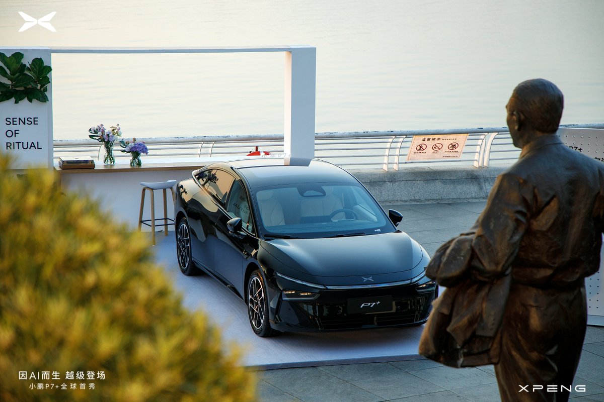 XPENG_Global's tweet photo. We’re excited to unveil our first AI-defined vehicle, the #XPENGP7Plus.
"Plus" stands for more - more technology, more space, more for your family!
Stay tuned for more details!
#XPENGDriveChange
#WhereNext https://t.co/V1PhwytWxk