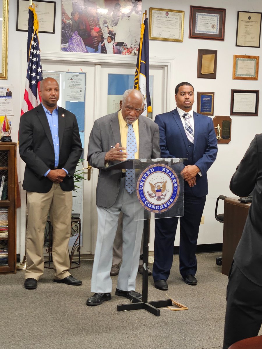 Congressman Danny K. Davis, Forest Park Mayor Rory Hoskins and Maywood Mayor Nathanial Booker discuss the drastic impact from Project 2025 if implemented by former President Trump.