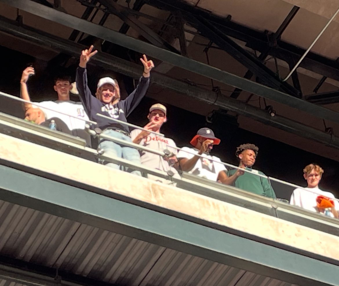 Salimb's tweet image. Thanks for the shout out at the @tigers game @MSU_Basketball ! Don’t let the #Spartans get hot!!! Always wear your green!