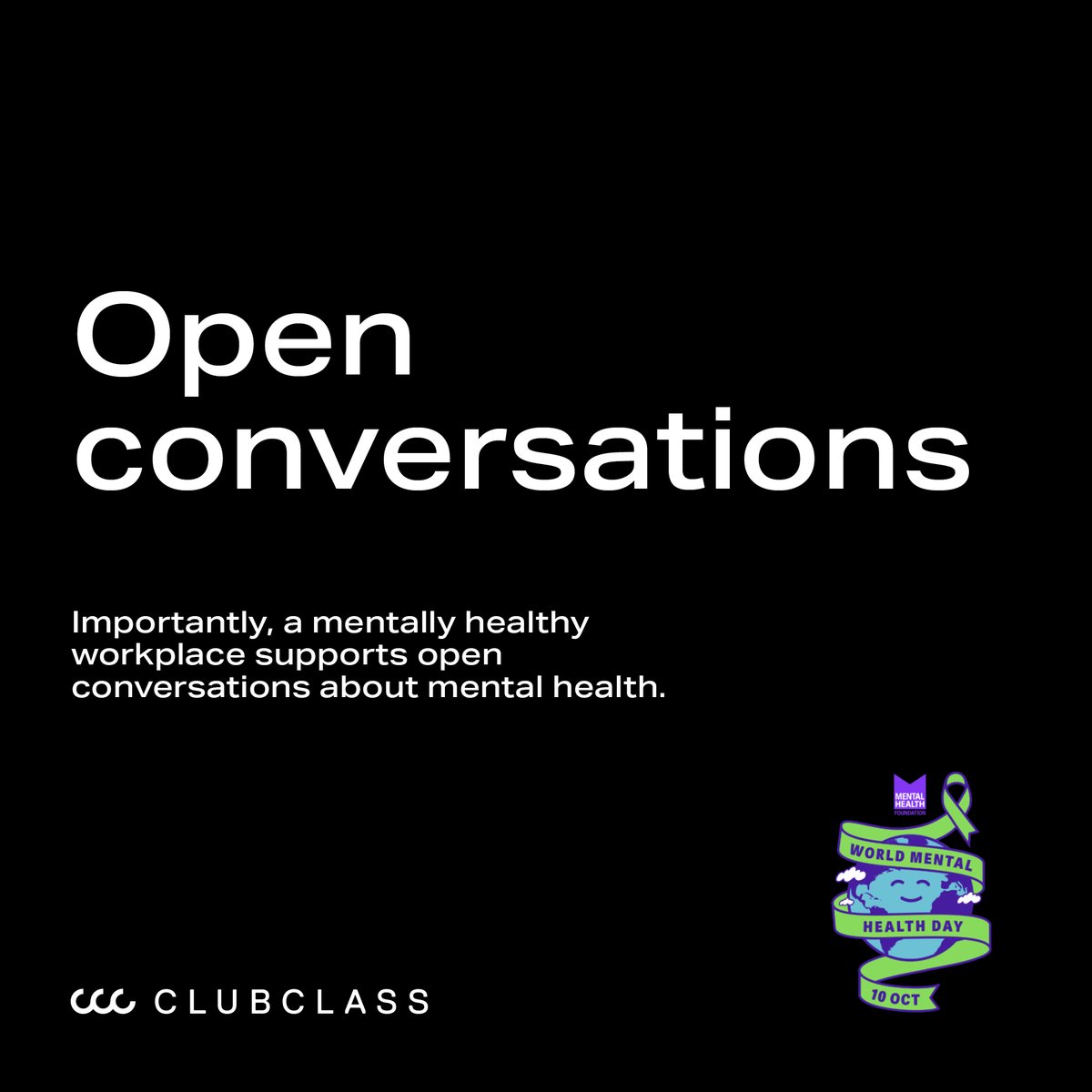 Today at Clubclass we are acknowledging the importance of world mental health day.

#bekind #WorldMentalHealthDay2024