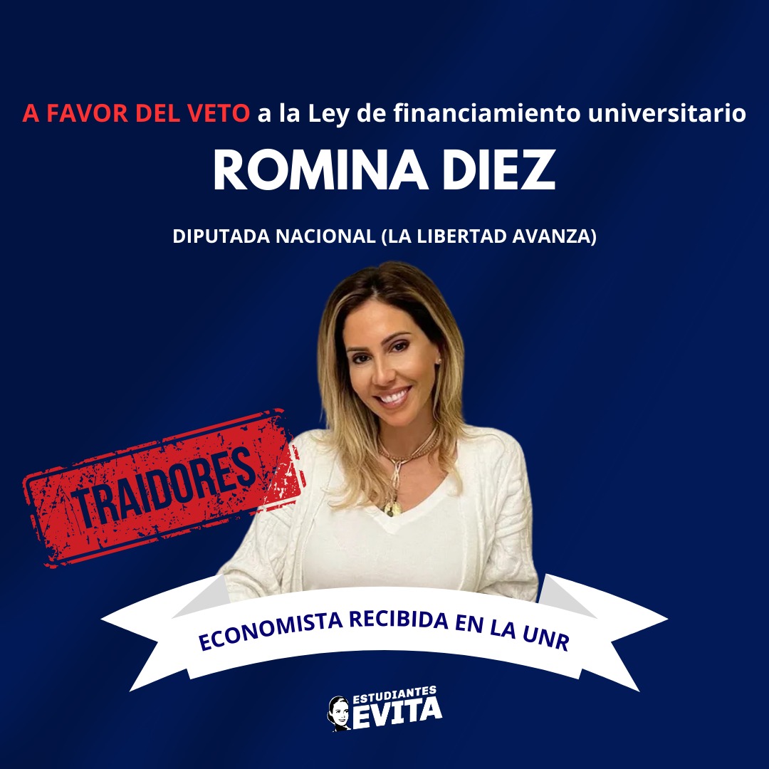 MueLitoral's tweet photo. Quienes deberían representar al pueblo decidieron darle la espalda y traicionarlo.

No olvidemos los nombres de quienes aún habiendo salido de la Universidad Pública y Gratuita, votaron para sostener el veto y avalar la política del gobierno de desfinanciarla. https://t.co/rQSulIPK0J