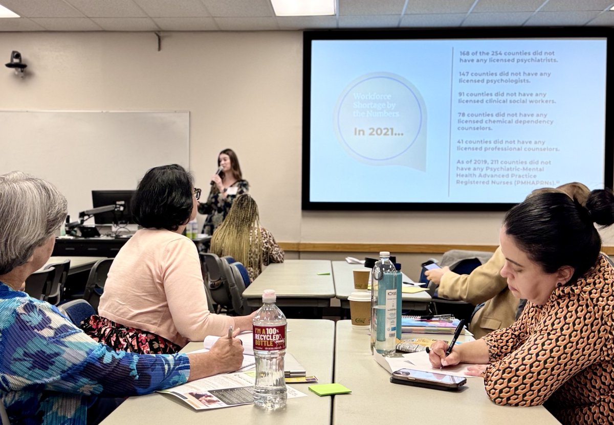TXHealthyMinds's tweet photo. The 2024 Behavioral Health Policy Summit is off to a running start with breakouts on Workforce, Substance Use Disorders, and IT &amp; Infrastructure. We're thankful to be joined by our partners in this effort at the @HoggFoundation and Technology Sponsor, @mhmstx. https://t.co/dQ54sELBPA
