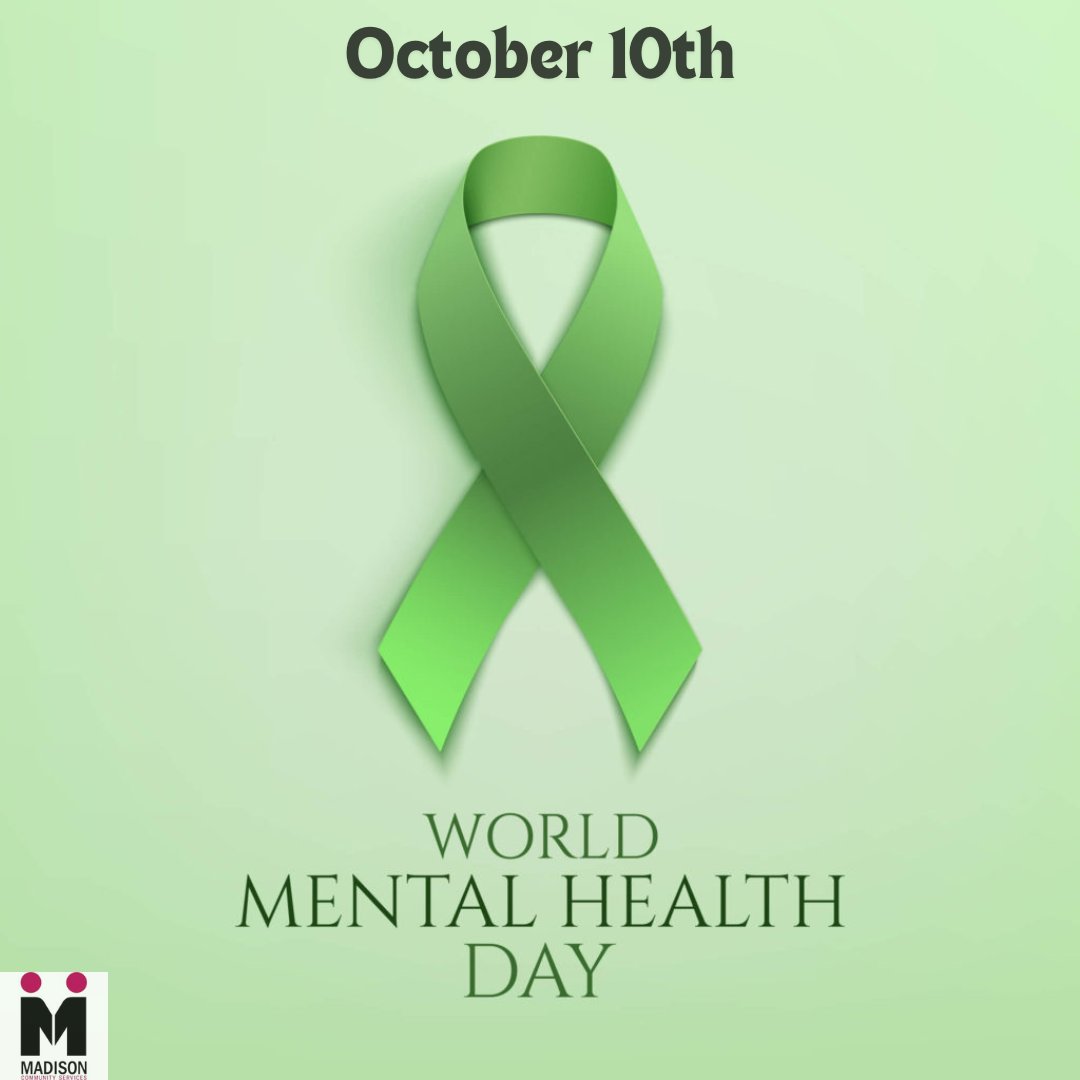 MadisonCSHelps's tweet image. Your mental health matters—today and every day. 🌿✨ On this #WorldMentalHealthDay, let’s break the stigma, open up the conversation, and remind each other that it’s okay to not be okay. Healing takes time, and reaching out for help is a sign of strength, not weakness. 💚
