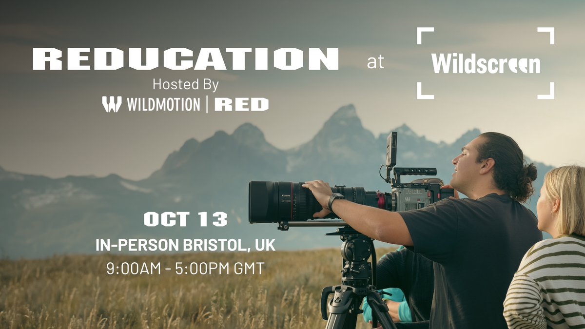 RED_Cinema's tweet image. The countdown to Wildscreen Festival 2024 is on. From Oct 14-18, filmmakers and conservationists gather to celebrate nature storytelling.

Join us at #WSF24 to explore the future of nature filmmaking. For more details, visit: red.com/stories/red-at…