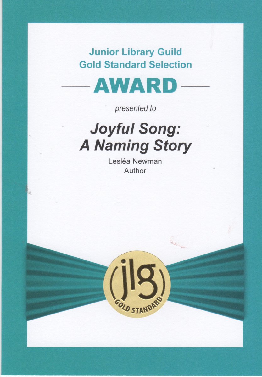Lesléa Newman (@lesleanewman) on Twitter photo Thank you <a href="/JrLibraryGuild/">Junior Library Guild</a> for this #award for my #picturebook "Joyful Song: A Naming Story" #grateful <a href="/LevineQuerido/">Levine Querido</a> Thank you <a href="/JrLibraryGuild/">Junior Library Guild</a> for this #award for my #picturebook "Joyful Song: A Naming Story" #grateful <a href="/LevineQuerido/">Levine Querido</a>