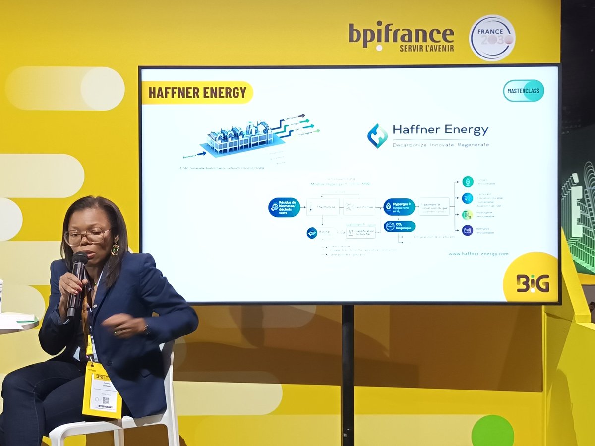 La technologie différenciante de <a href="/HaffnerEnergy/">Haffner Energy</a> : la thermolyse de biomasse, qui produit un gaz de synthèse #syngas riche en #hydrogène et #CObiogénique et du #biochar #biocarbone