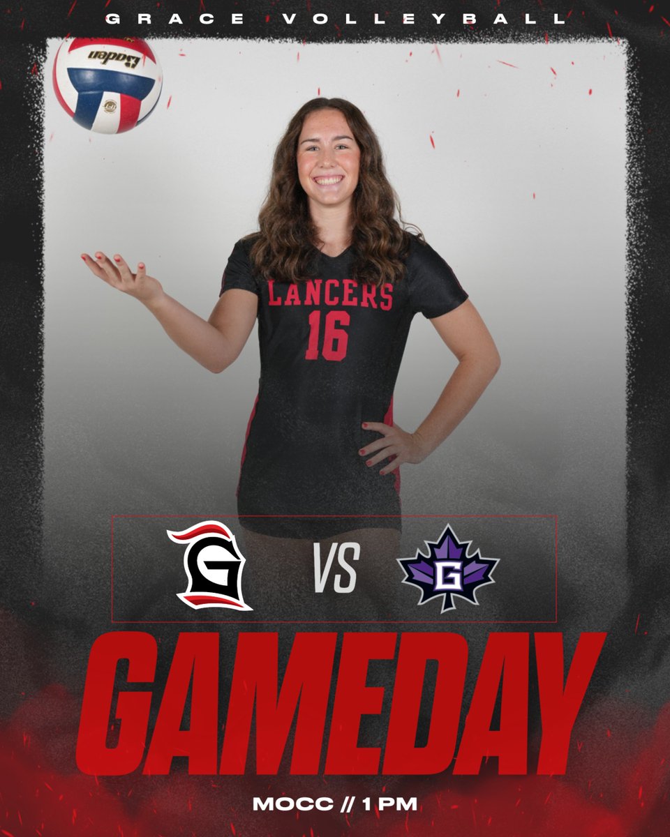 Grace Athletics (@gracelancers) on Twitter photo GAMEDAY!!
Come out to the MOCC at 1pm to cheer on No. 14 <a href="/GCVB_Lancers/">Grace Volleyball</a> vs Goshen!
๐บ - gclancers.com/sports/2020/8/โฆ GAMEDAY!!
Come out to the MOCC at 1pm to cheer on No. 14 <a href="/GCVB_Lancers/">Grace Volleyball</a> vs Goshen!
๐บ - gclancers.com/sports/2020/8/โฆ