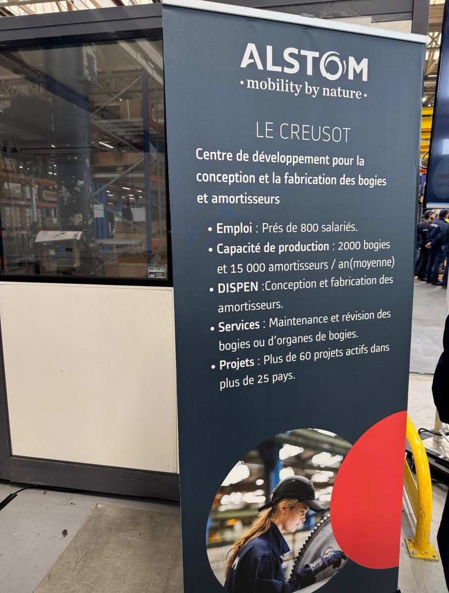 Aujourd'hui 40e anniversaire du département Dispen <a href="/Alstom/">Alstom</a> au Creusot, qui conçoit et fabrique des amortisseurs pour les trains du monde entier. 
En 40 ans Dispen a créé 500 000 amortisseurs.
Cette performance est le résultat de l’engagement collectif et de l’innovation !