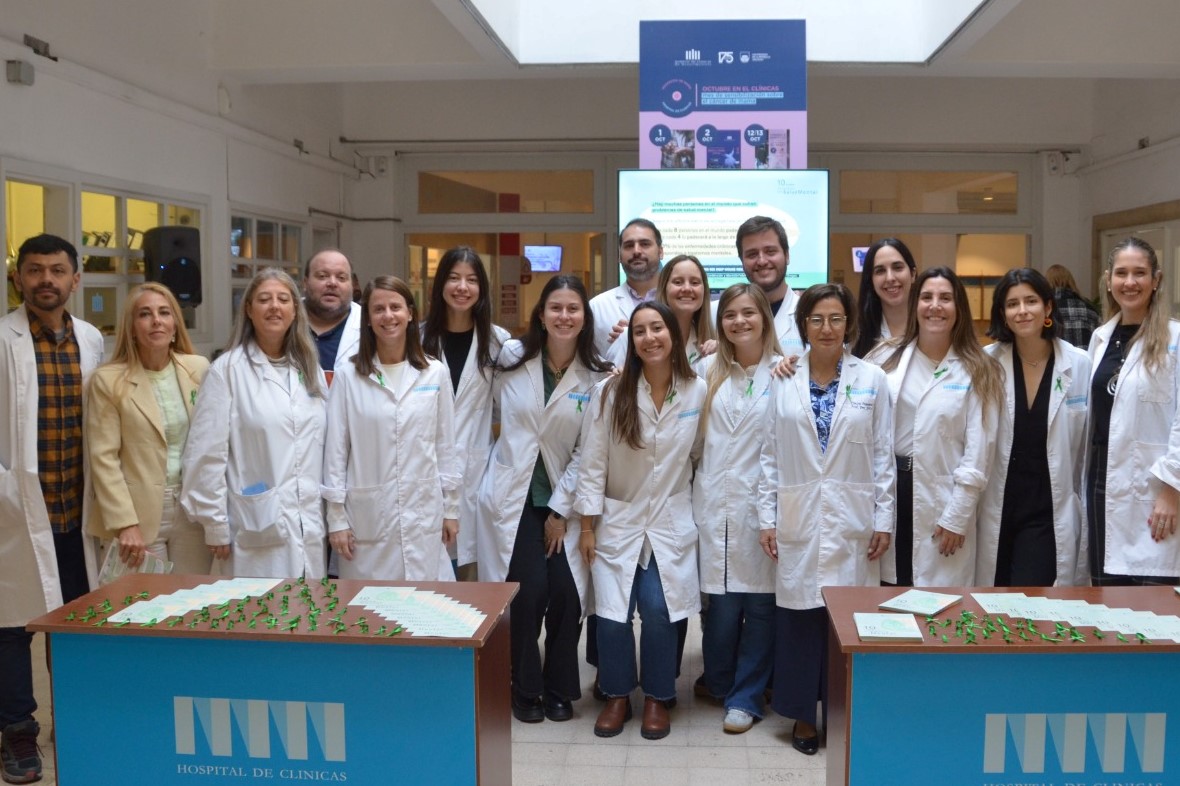 10 de octubre: Día Internacional de la Salud Mental  

Jornada de concientización e información en el Hospital de Clínicas organizada por la Unidad Académica de Psiquiatría.