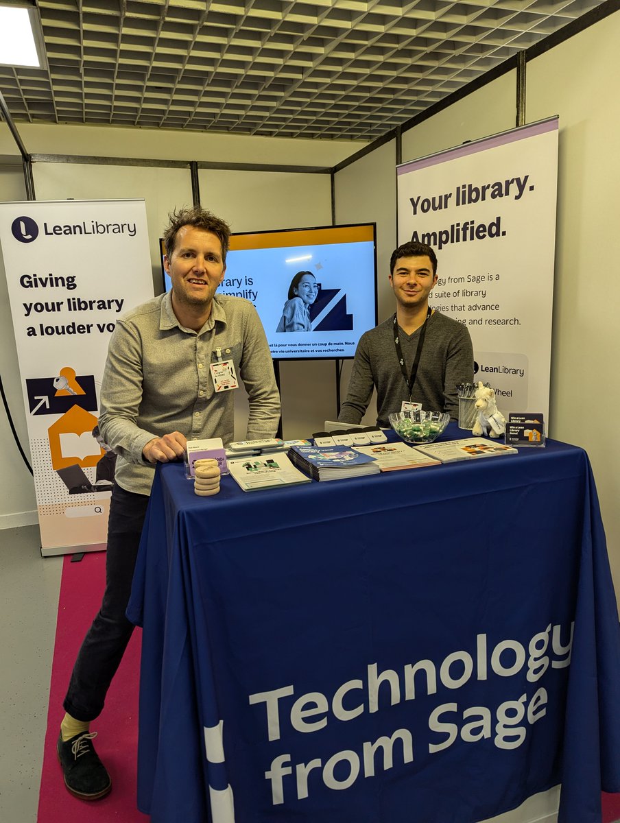 leanlibrary's tweet image. Hello from Rob and Billy Ross from the #TechfromSage team at @ADBU_Officiel in Dijon!

If you&apos;re attending the conference in-person, we&apos;d love to catch up at at the Technology from Sage stand (#8).

We&apos;d love to say hello 👋🏼

Find out more: technologyfromsage.com/events/adbu/