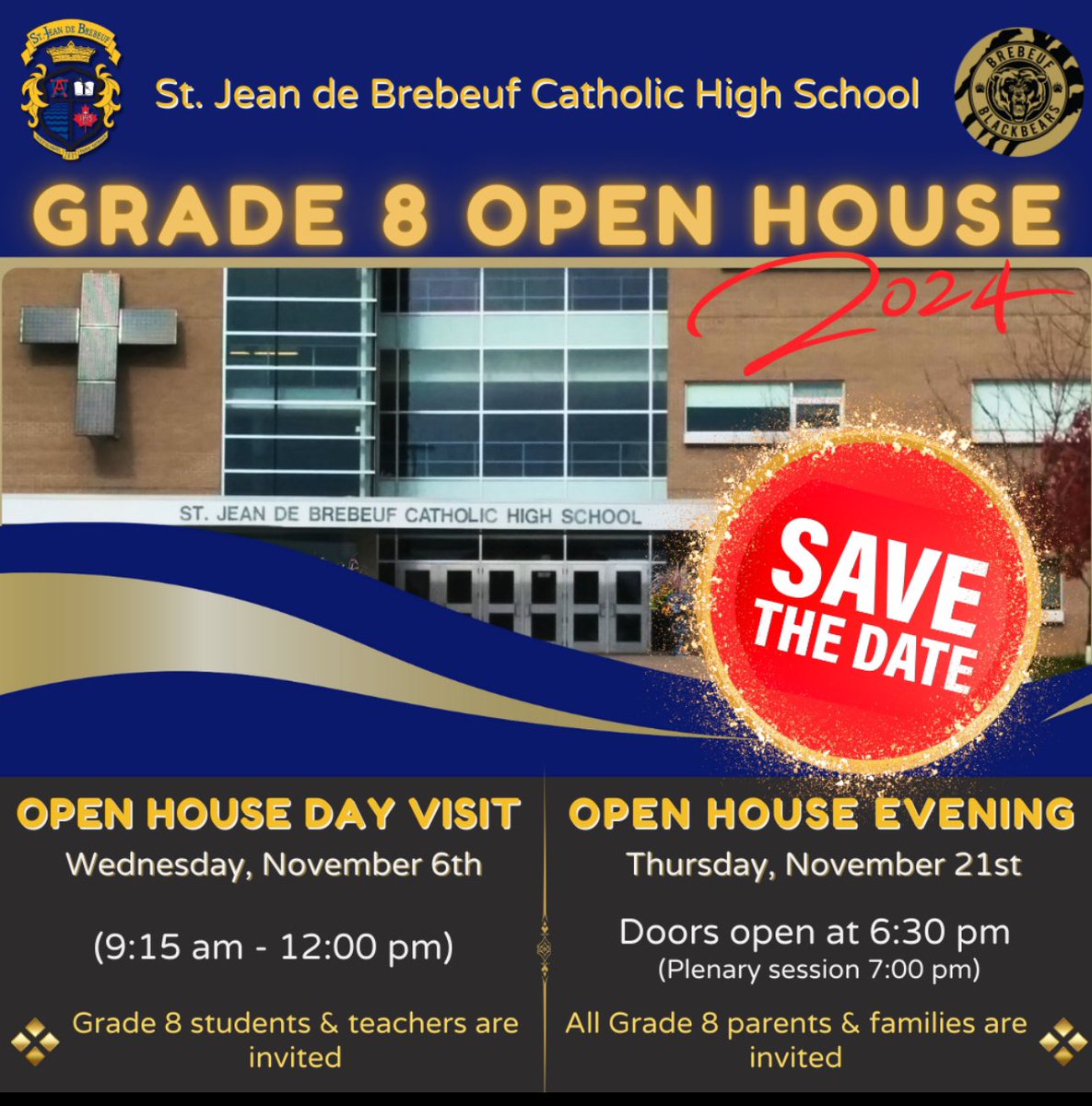 Grade 8 families, save the date! ⬇️