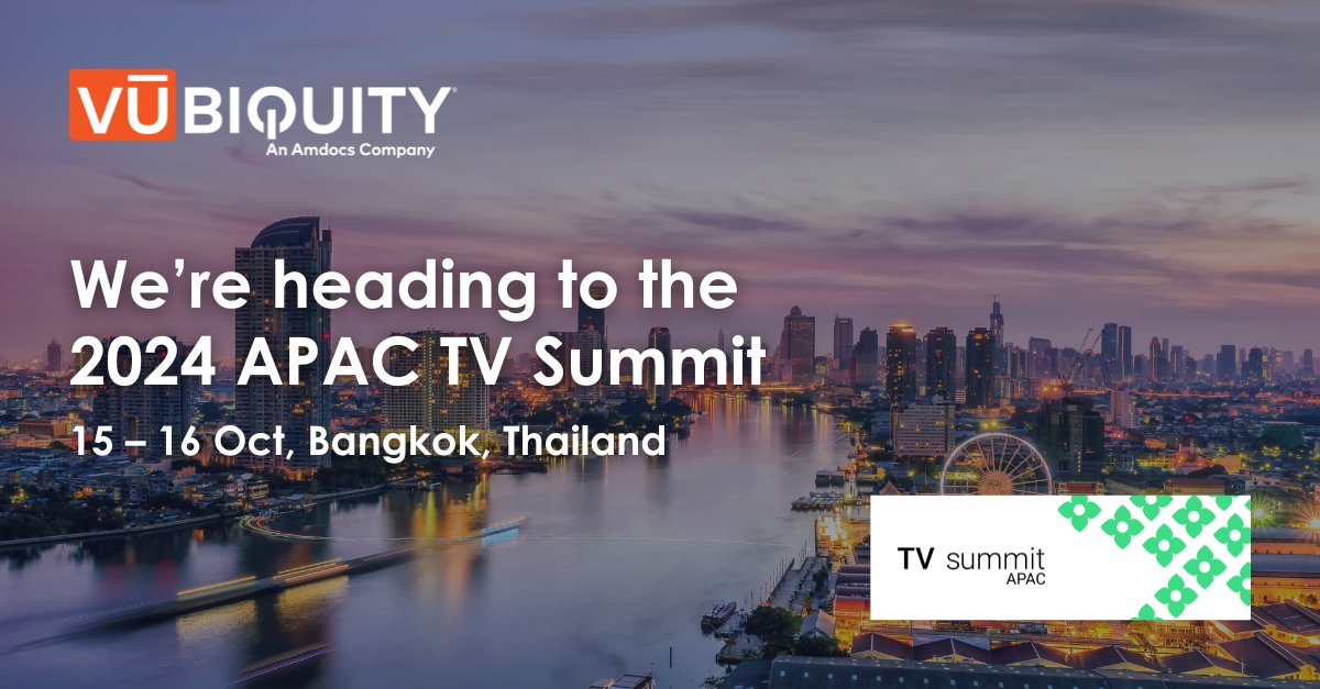 Vubiquity will be attending the 2024 APAC TV Summit organized by Google, on 15th - 16th October at the Queen Sirikit National Convention Center (QSNCC) in Bangkok, Thailand. 

#Vubiquity #GoogleTV #AndroidTV #APAC #iFeelSmart #Advertising #Innovation #FAST #Super-Aggregation
