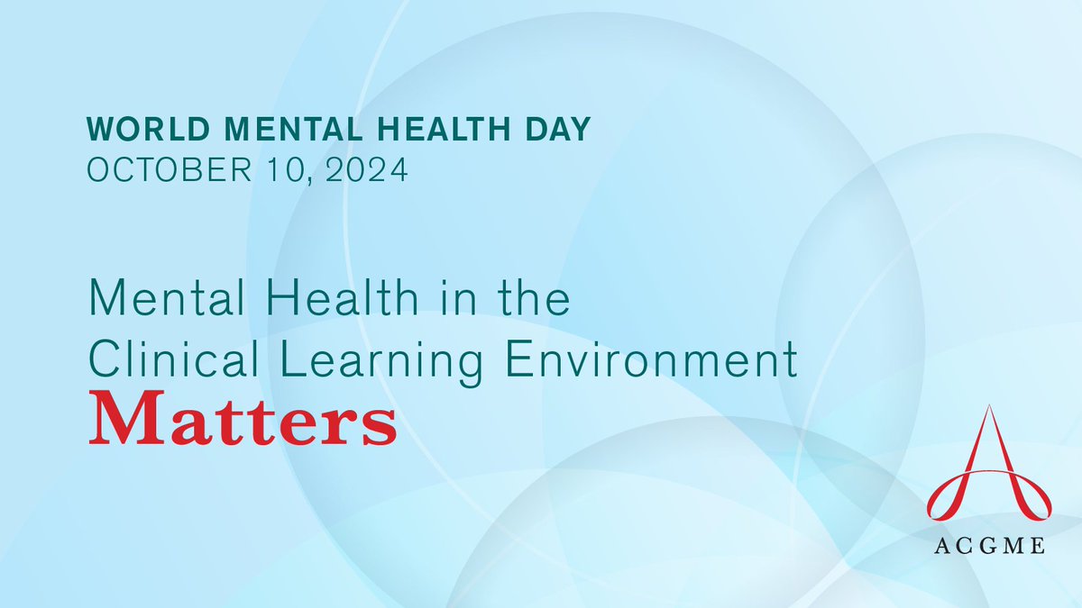 Your mental health at work matters. The #ACGME’s “Overcoming Barriers to Mental Health Care” resource provides information on barriers to mental health care, describes features of high-use services, and offers strategies to increase learner use of mental health supports.