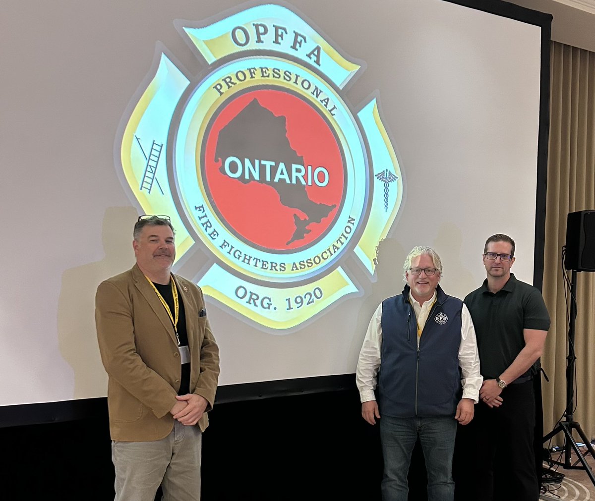 Great presentation on #electric vehicles by David Van de Larr from <a href="/IAFF1212/">Mississauga FF L1212</a>.  We are facing a new threat dealing with #EV’s and David has helped help us better understand how to deal with these emergencies. <a href="/opffa/">OPFFA</a> <a href="/chrisvarcoe1/">Chris Varcoe</a> <a href="/ONsafety/">Ministry of the Solicitor General</a> <a href="/ONTatwork/">Ontario At Work</a>