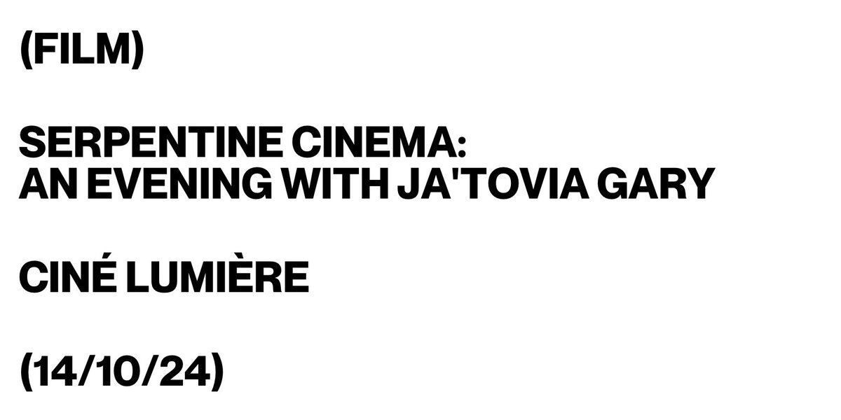 On Monday evening, @jatovia will join <a href="/internetderica/">duh-REE-kah</a> in conversation following a screening of three of her films exploring the themes of representation, race, gender, sexuality and violence in this event from <a href="/SerpentineUK/">Serpentine</a> at <a href="/ifru_london/">Institut français UK</a>.

Find out more: bit.ly/4gS7L6Z