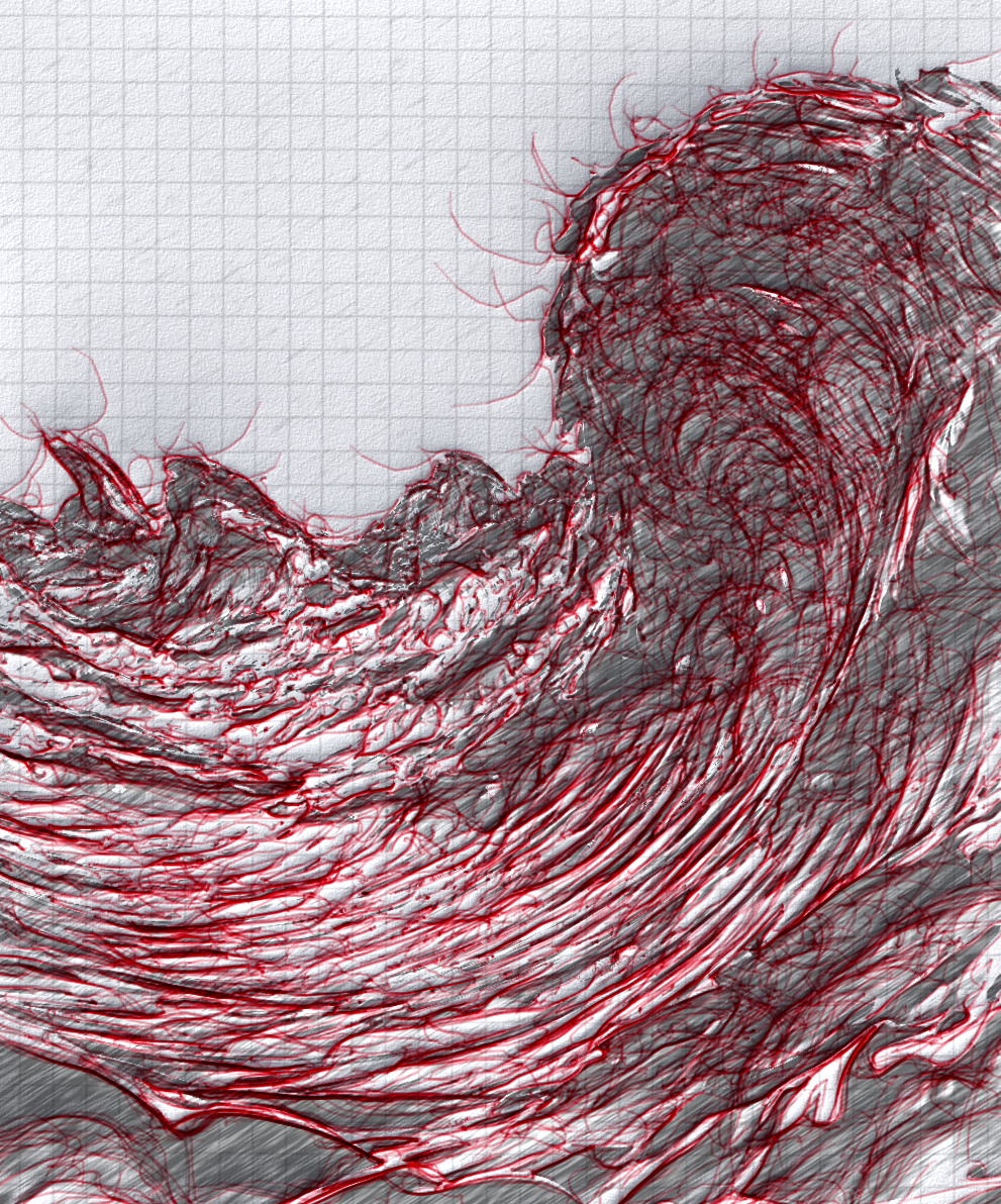 flockaroo's tweet image. ballpoint surfing #glsl #generativeart #allcode
