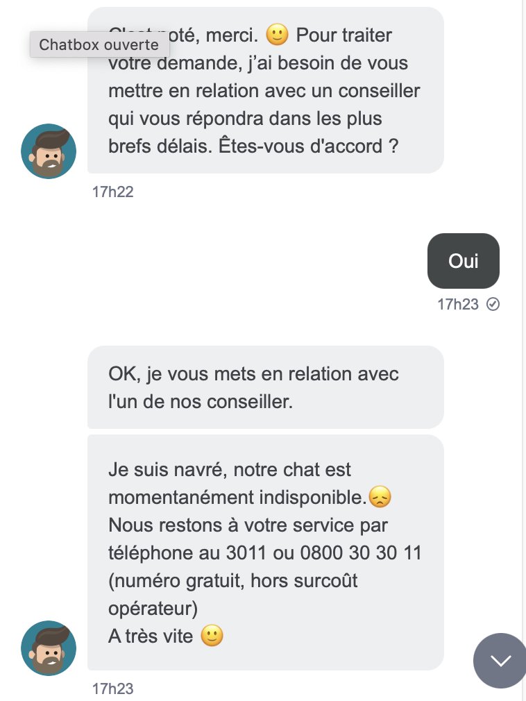 negwe's tweet photo. Service client injoignable par téléphone, chatbot comique, commande non livrée en attente de remboursement depuis 2 mois et demi.
@boulanger on fait comment ? On porte plainte à la @dgccrf https://t.co/XiosvJcxK4