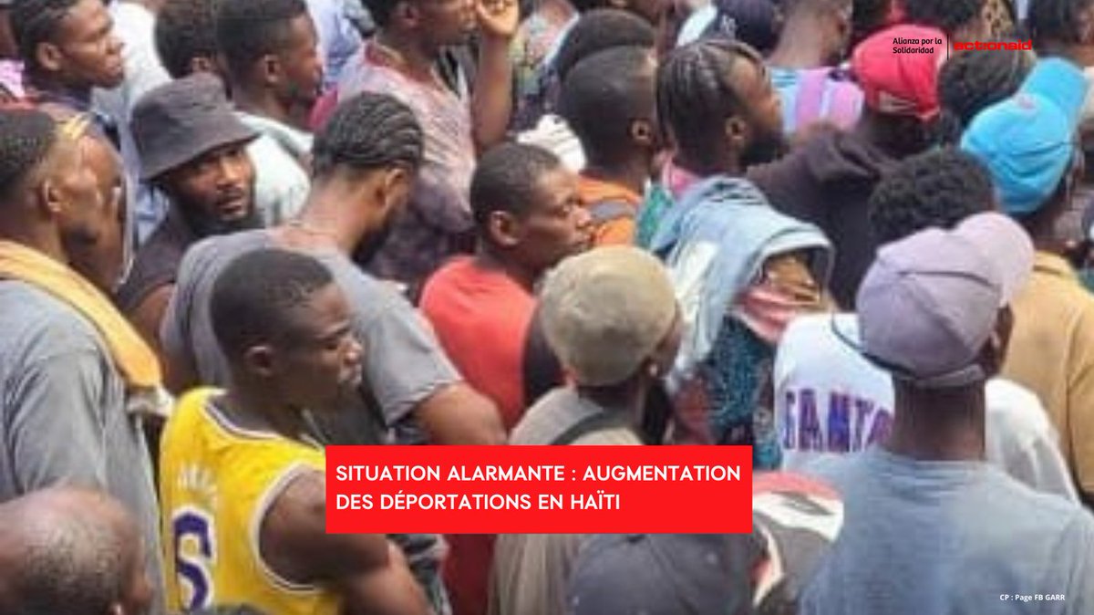 HaitiActionaid's tweet photo. 🔴 Urgence Humanitaire: Entre le 1er et le 8 octobre, 8 563 personnes ont été déportées de la République Dominicaine vers Haïti. Ces retours massifs posent des défis en matière de logement, de nourriture et de soutien psychologique pour les déportés. https://t.co/x1nnbOV2zM