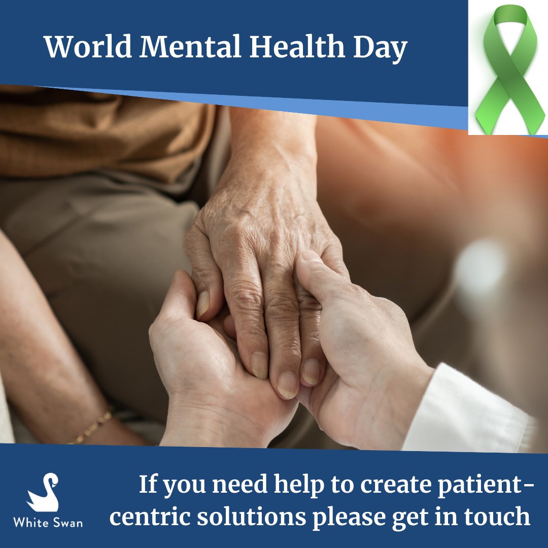 WhiteSwan4Good's tweet photo. In recognition of World Mental Health Day, we wanted to thank our partners who have used social data to gain valuable insights into the experiences of patients facing mental health challenges, in order to create better and more accessible clinical tools to support them. https://t.co/ZecoQbY7CO