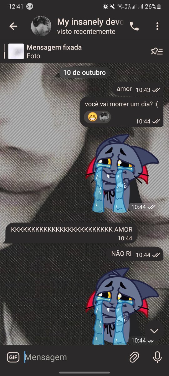 como começou / como estamos indo

((ele tinha acabado de voltar p rp eu tava so alegrias em off