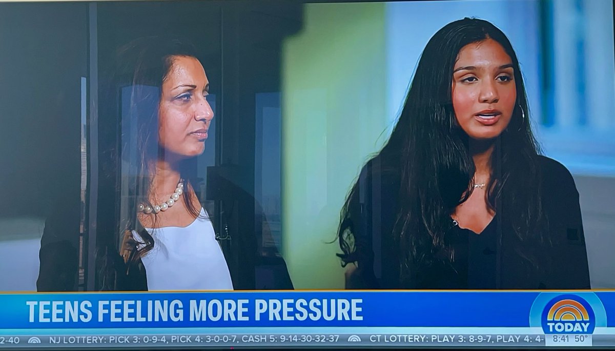 Proud of my 16 year old niece Kimaya and my sister Neesha for speaking out today on the <a href="/NBCNews/">NBC News</a> <a href="/TODAYshow/">TODAY</a> about #teenagementalhealth and #burnout! 

youtu.be/_guWL1Nayys