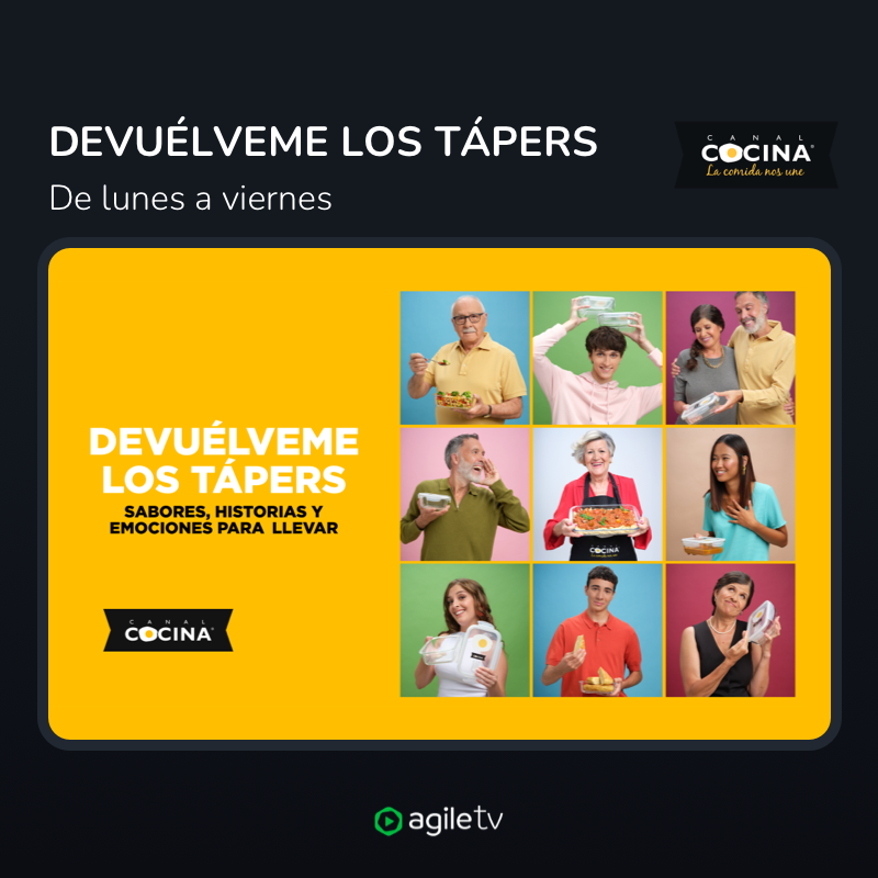 ¿Quién no ha prestado un táper y jamás volvió? 😅

<a href="/CanalCocina/">Canal Cocina</a> celebra a todos esos que llenan sus tápers de amor y sabor en el nuevo programa "Devuélveme los tápers" 🍲❤️.

📅  ¡No te lo pierdas! en "Lo más visto de la TV" de tu Agile TV 👀.

#ElijoAgileTV