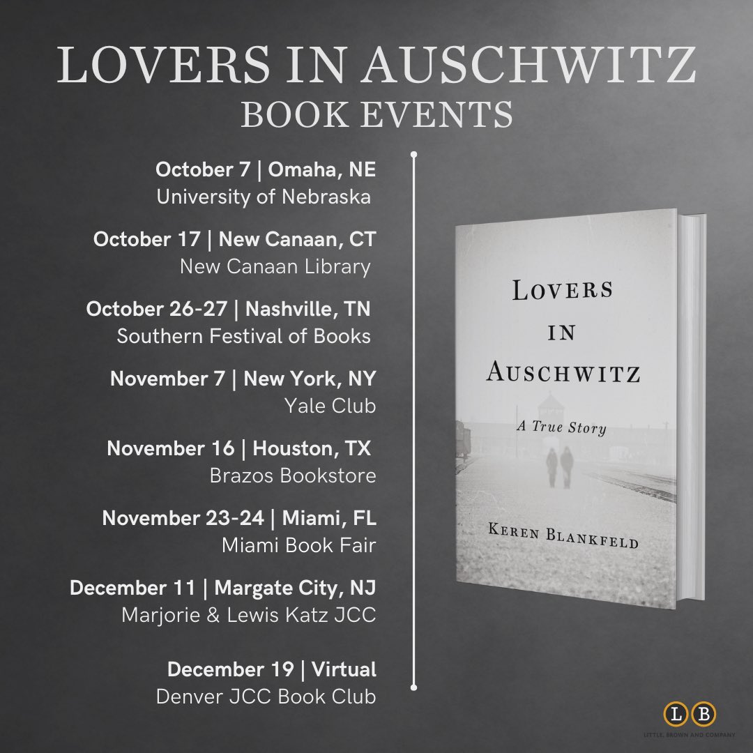 Gearing up for Fall events to close out the year.

Hope to see some of you this fall — pls send me a message if you’re at any of these stops!

#booktour #loversinauschwitz #debutauthor #ww2 #hope #neveragain