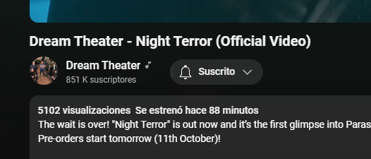_Blytes's tweet photo. ¡¿Qué está pasando?! 

Esto está pasando, hace una hora se estrenó la nueva canción de @dreamtheaternet y ya la escuché 2 veces. 10 minutos dura el corte, nunca cambies Dream Theater. https://t.co/fugMeVjk5B