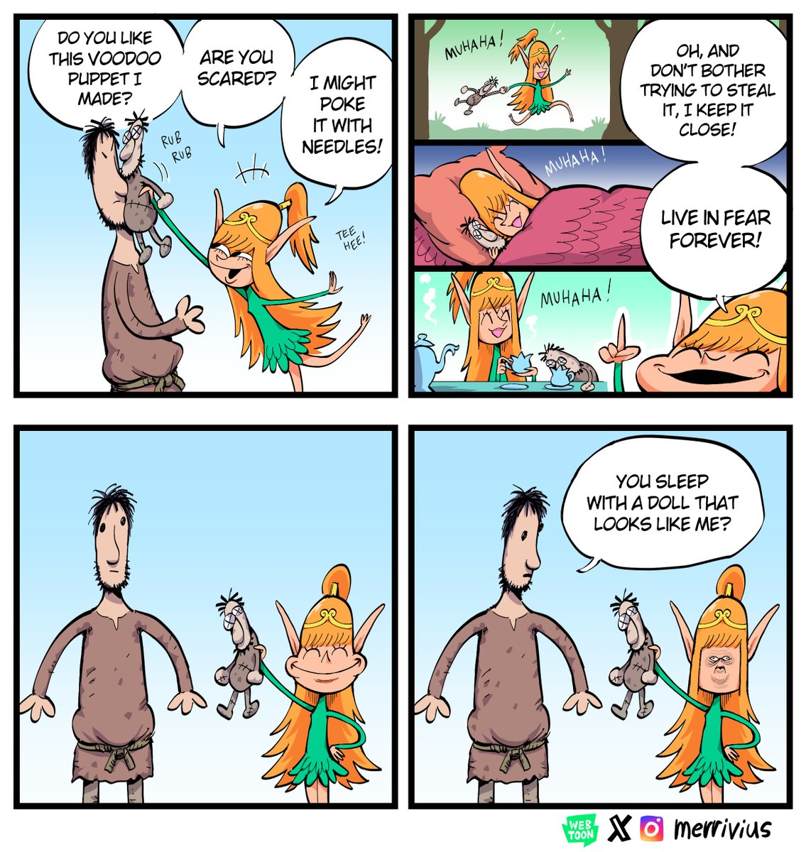 Bad mojo Elf
She doesn't think these through 