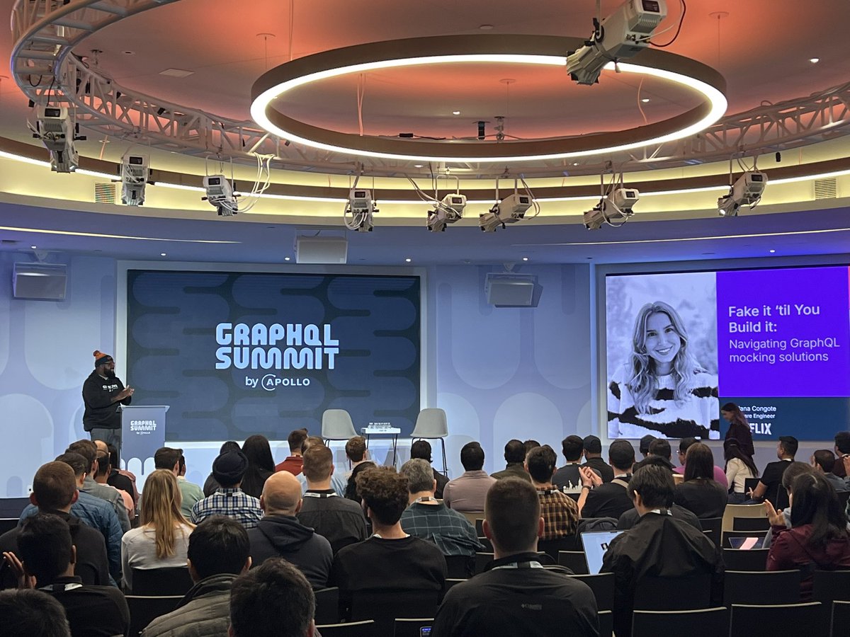 I personally can’t get enough of mocking in GraphQL - excited for Juliana’s talk, starting now 🙏 #GraphQLSummit