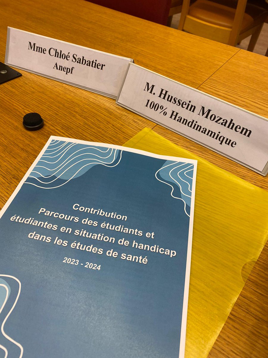 Ravie d'avoir pu porter les problématiques rencontrées par les étudiants en situation de #handicap dans les études de #santé à la commission Affaires Sociales du <a href="/Senat/">Sénat</a> 🙌. 

Un grand merci à <a href="/MpRicher/">Marie-Pierre Richer</a>, présidente du groupe d'étude handicap, de nous avoir conviés.