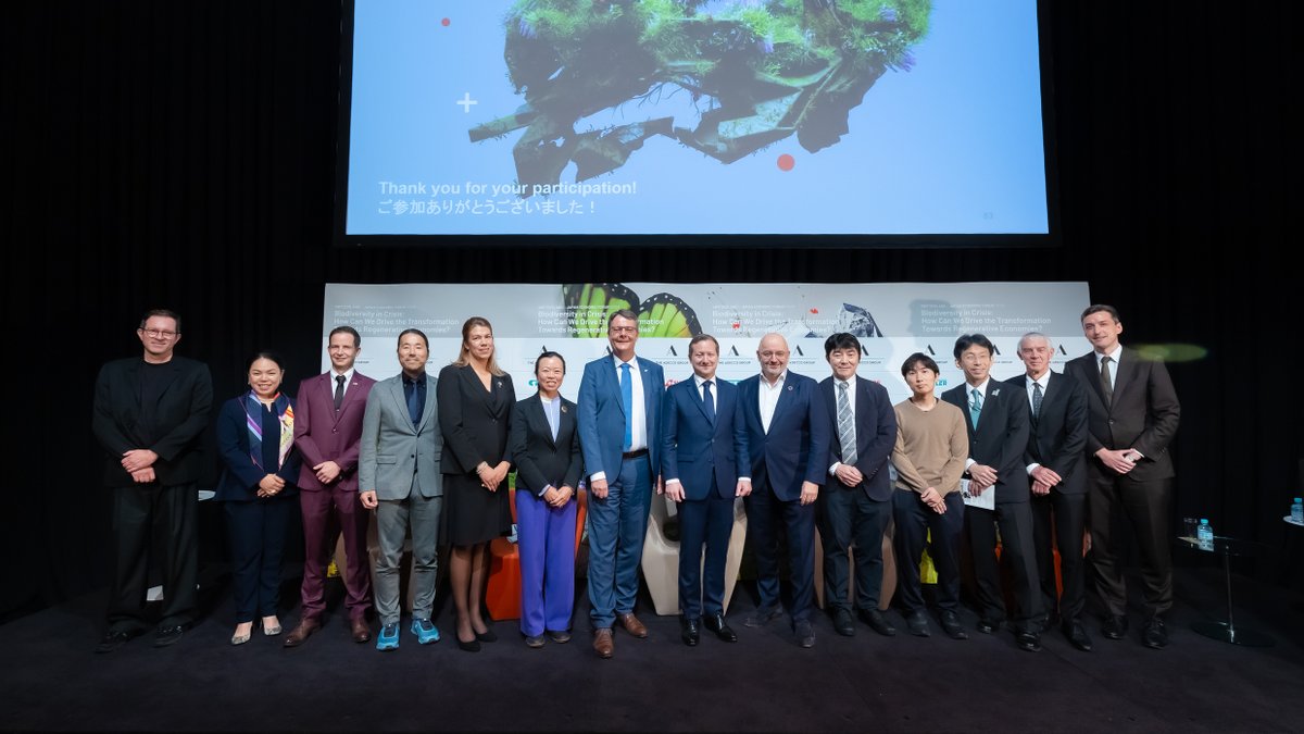 UZH_en's tweet photo. 🌏🌿UZH President @m_schaepman spoke at the Switzerland-Japan Economic Forum 2024 on biodiversity's crucial role in economic stability, highlighting frameworks and policies which guide businesses towards nature-positive practices: https://t.co/oK2Krs0whk 

Pictures: Sakurako Kuroda
@STofficeTokyo @SwissEmbassyJP #SJEForum2024