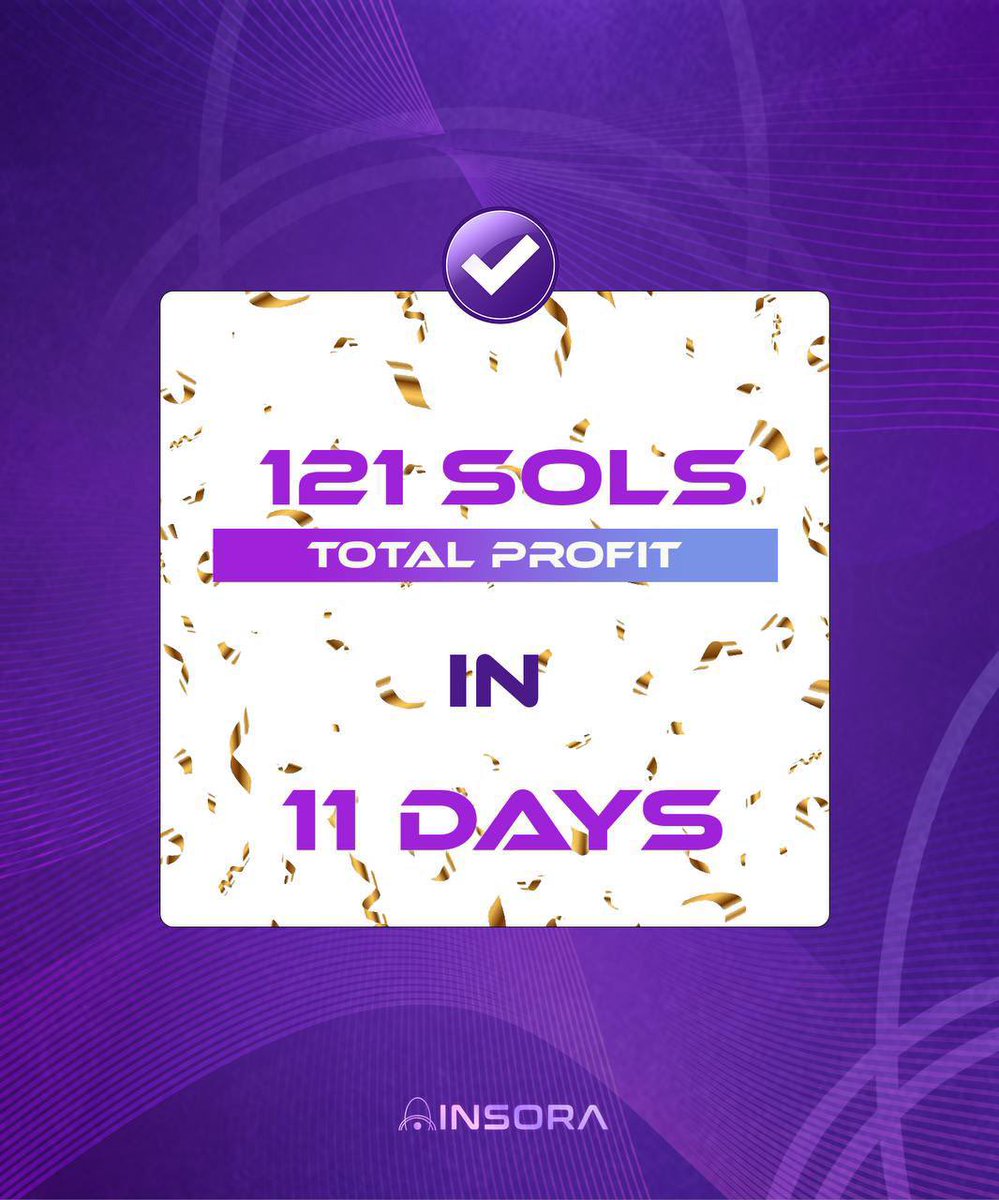 insora_ai's tweet photo. 📣 We are pleased to announce that $INSORA has generated at total of 121 $SOL in 11 days for users. 

In just 11 days, we double the amount of registered users and registered account. 

🧵 https://t.co/GEZ4JAAut4