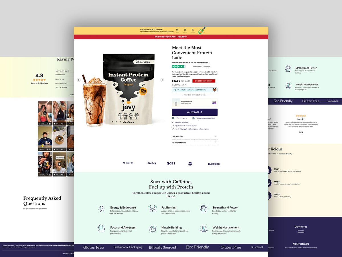 High Converting Custom Sales Funnel designs with Image slider sections,  FAQ Sections, Video Sections, Custom Video Reviews Sections, and many  custom functionalities etc.

I executed the funnels project on ClickFunnels.

#clickfunnels #salesfunnels #landingpageoptimization #cro