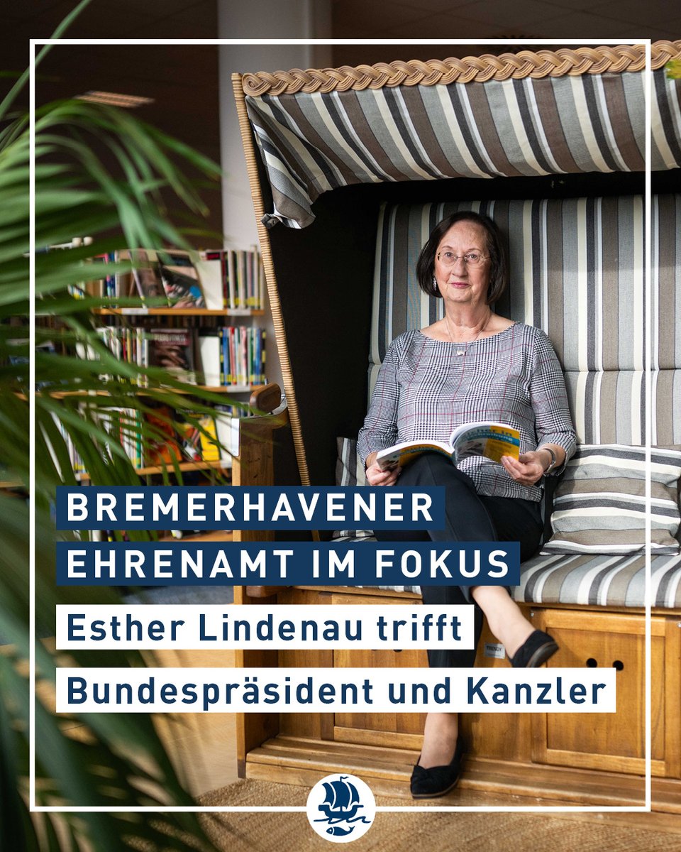 bremerhaven_de's tweet photo. Seit über 15 Jahren ist Esther Lindenau  im Ehrenamt von Bremerhaven tätig. Zum Tag der Deutschen Einheit wurde sie nach Schwerin eingeladen, wo die Vielfalt und Leidenschaft der Ehrenamtlichen in ganz Deutschland erleben durfte. 🇩🇪

#Bremerhaven #StadtBremerhaven #Ehrenamt https://t.co/WCn6j6QODb