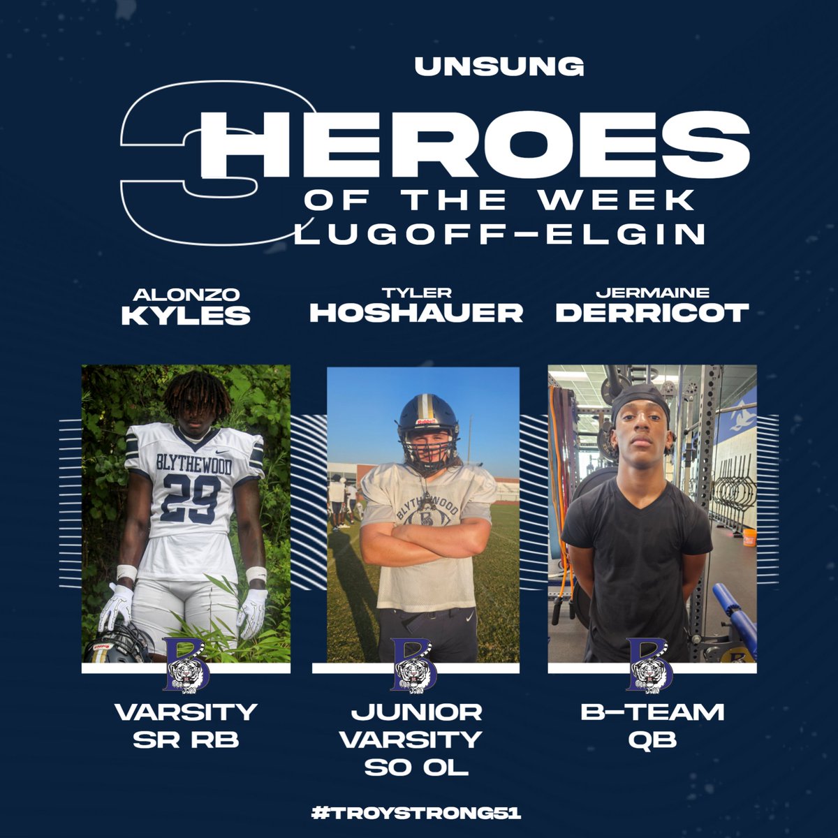 Players of Week vs. Lugoff-Elgin
#TroyStrong #BeGreat #WIN