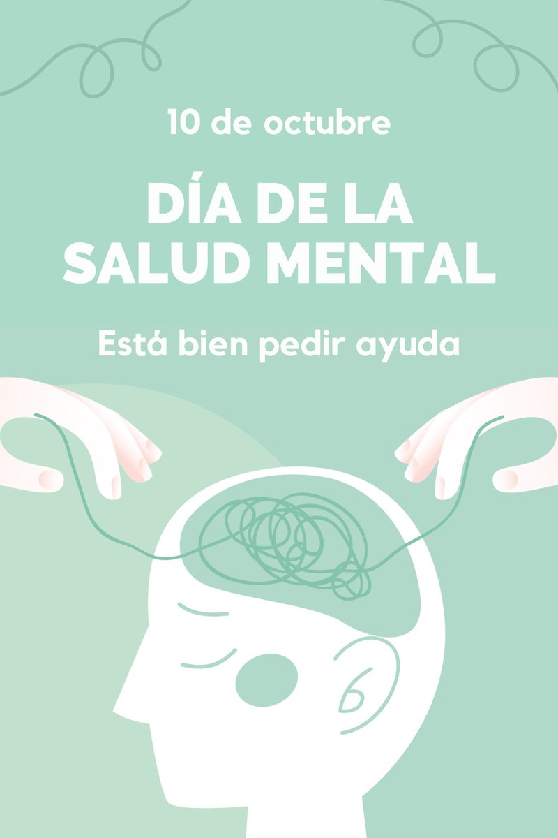 AlejandraVreal's tweet photo. Cada 10 de octubre, la Organización Mundial de la Salud celebra el Día Mundial de la Salud Mental, una iniciativa destinada a aumentar la conciencia sobre los problemas de salud mental y a combatir los mitos y estigmas que los rodean. https://t.co/oL4UCyhrnd