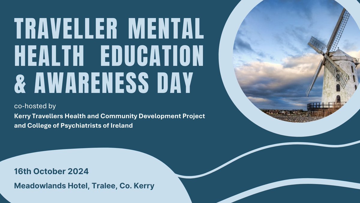 College of Psychiatrists of Ireland (@irishpsychiatry) on Twitter photo On #WorldMentalHealthDay, we look ahead to our Traveller Mental Health Education & Awareness Day on Wednesday, co-hosted with <a href="/KTHCDP/">Kerry Travellers Health and Community Development</a> On #WorldMentalHealthDay, we look ahead to our Traveller Mental Health Education & Awareness Day on Wednesday, co-hosted with <a href="/KTHCDP/">Kerry Travellers Health and Community Development</a>